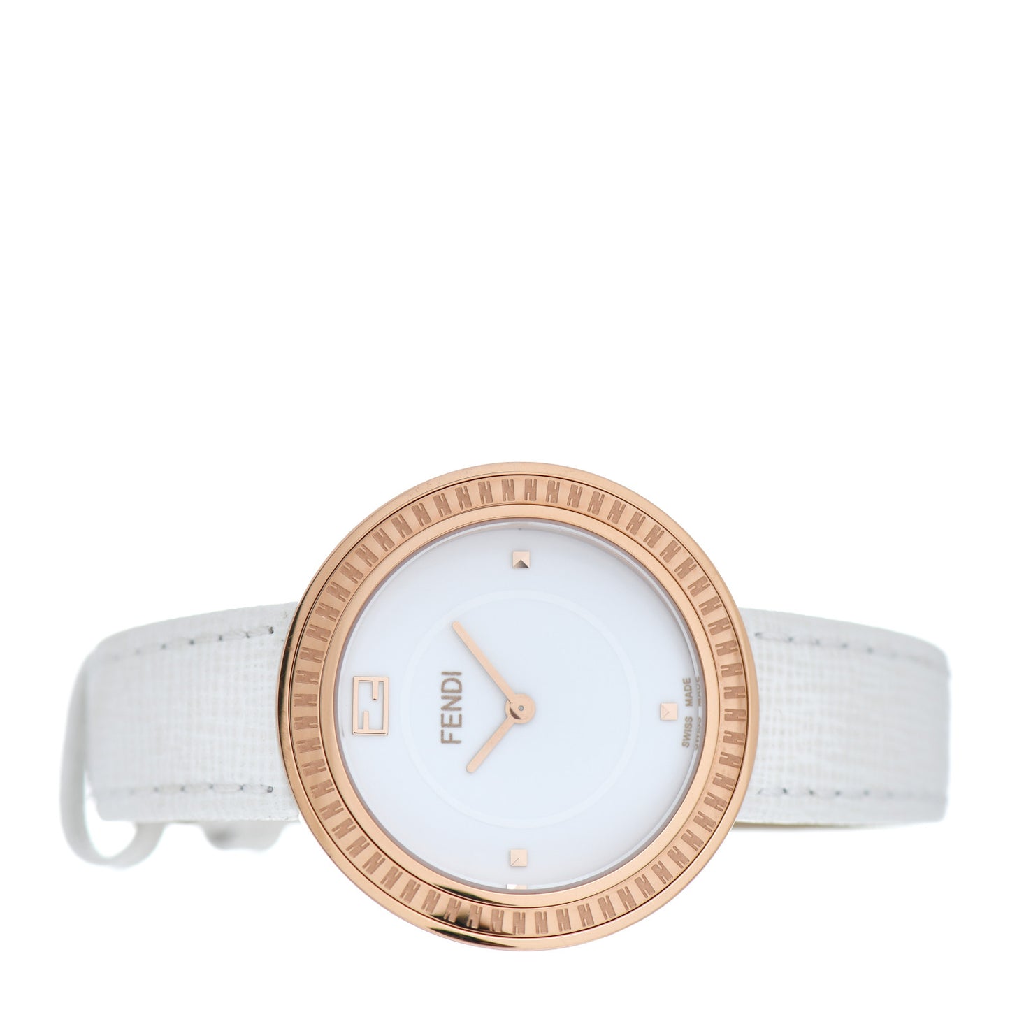 Stainless Steel Calfskin 36mm My Way Quartz Watch White