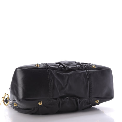 Gucci Calfskin Medium Jockey Hobo Black 4 of 12