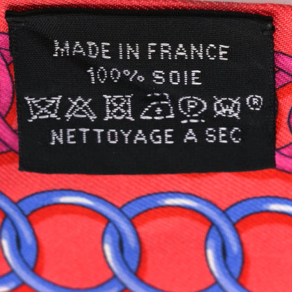 Hermes Silk Maillons Twilly Rouge Indigo Fuchsia 4 of 5