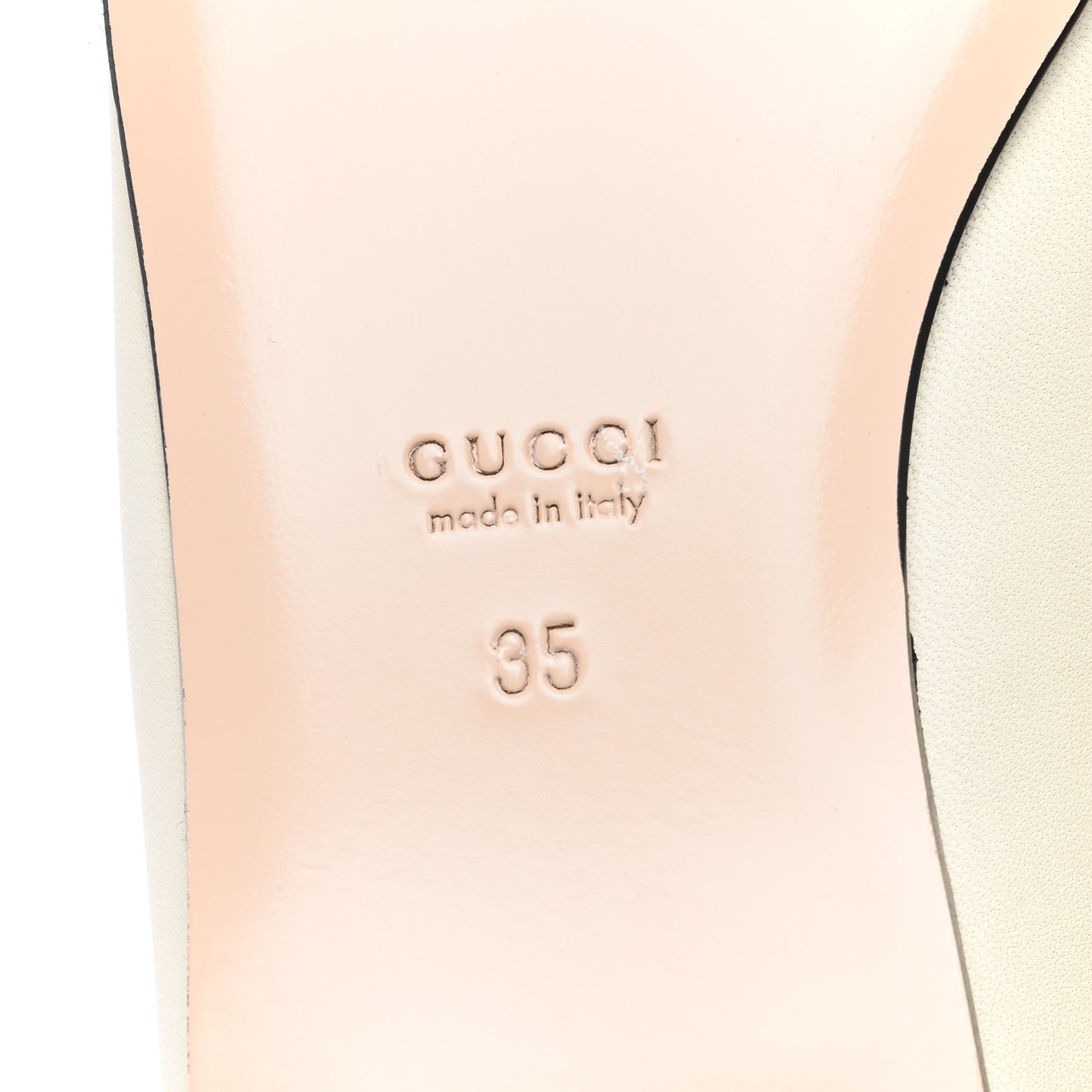 Nappa Lumiere Deva Horsebit Chain Embellished Flats 35 Dusty White