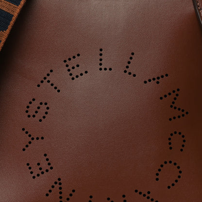 Stella McCartney Eco Alter Nappa Perforated Logo Mini Crossbody Cinnamon 8 of 10