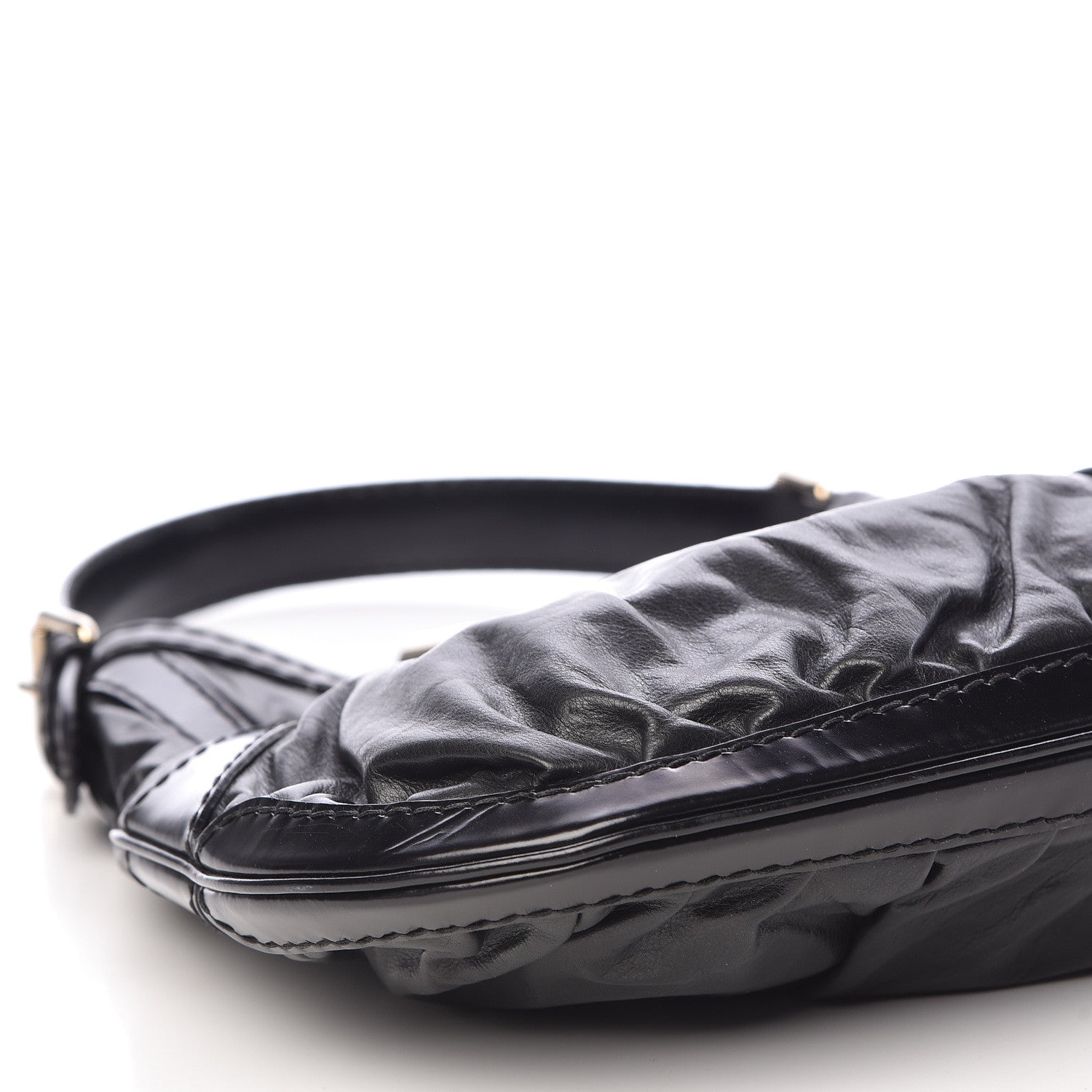 Gucci Calfskin Queen Bow Hobo Black 8 of 12