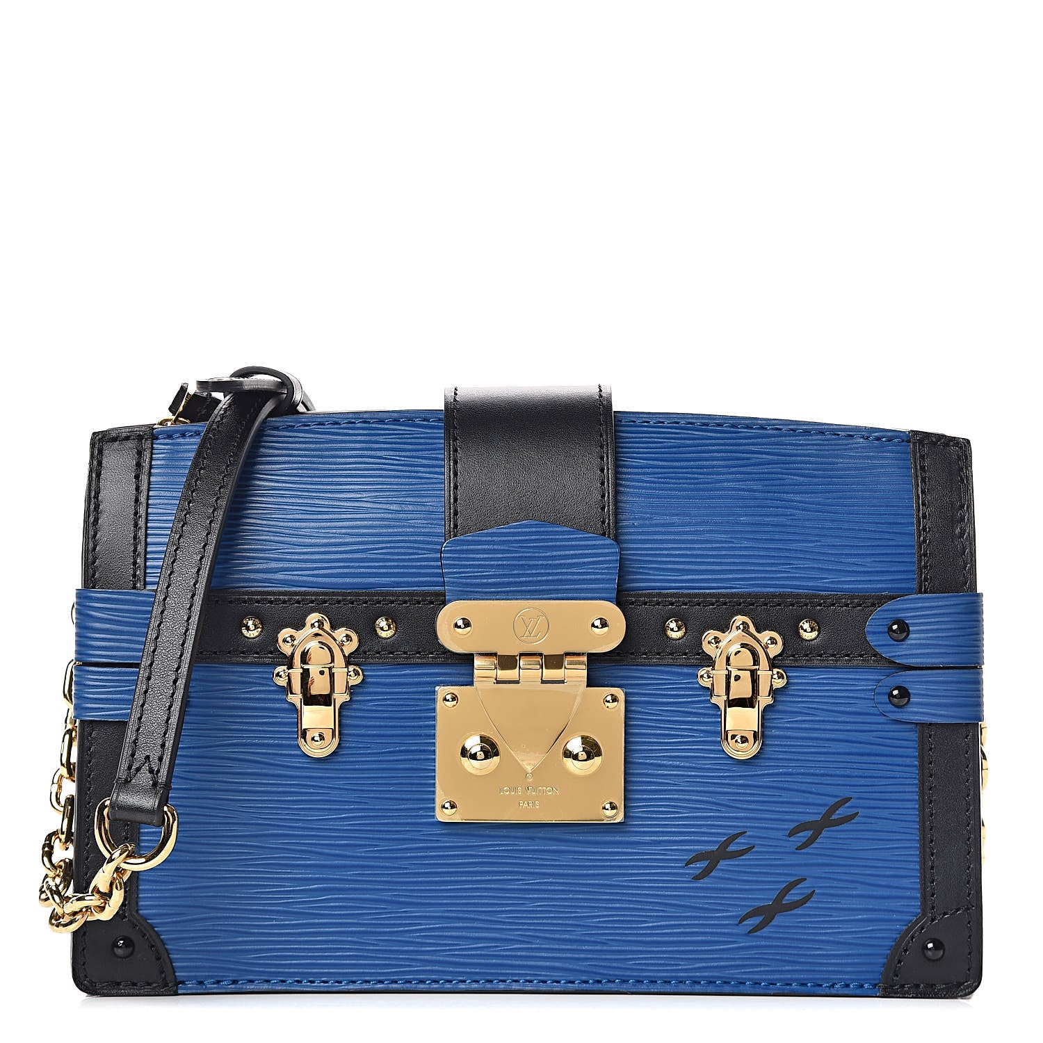 Louis Vuitton Epi Trunk Clutch Blue 1 of 8