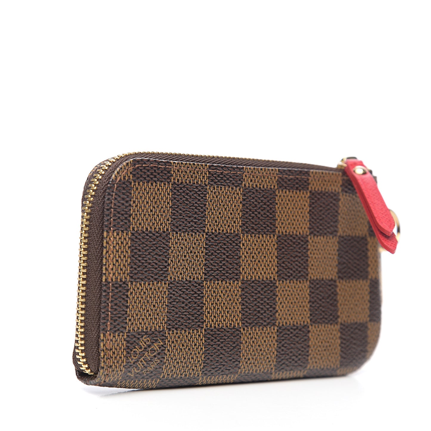 Damier Ebene Complice Trunks and Bags Key Pouch Red