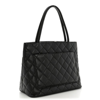 Chanel Caviar Quilted Medallion Tote Black 3 of 15