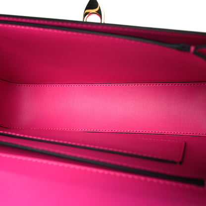 Valentino Garavani Smooth Calfskin Enamel Tonal Rockstud23 Shoulder Bag Pink PP 5 of 9