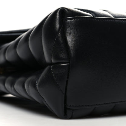 Saint Laurent Calfskin Y Quilted Monogram Medium Loulou Chain Satchel Black 10 of 13