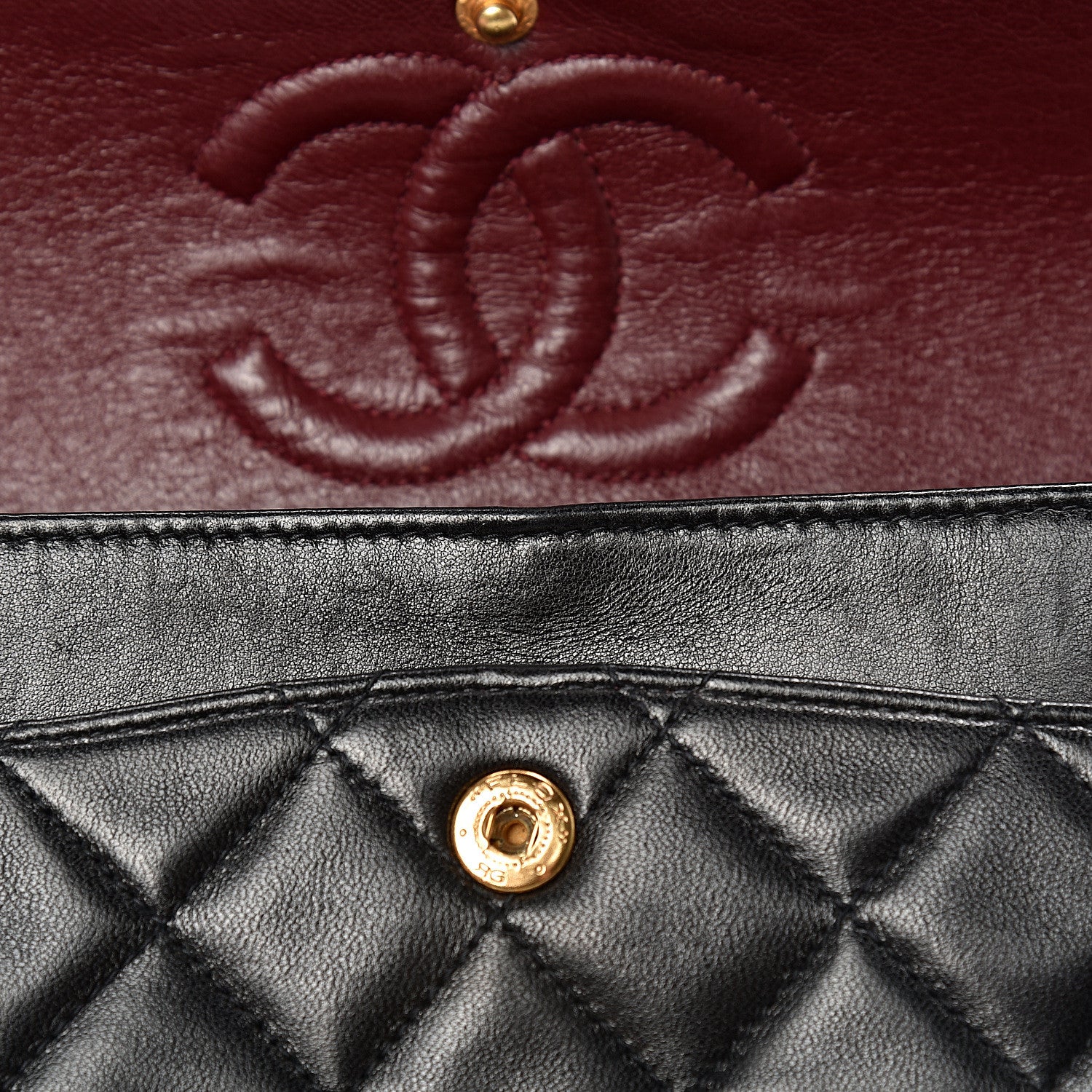 Chanel Lambskin Quilted Small Double Flap Black 11 of 16