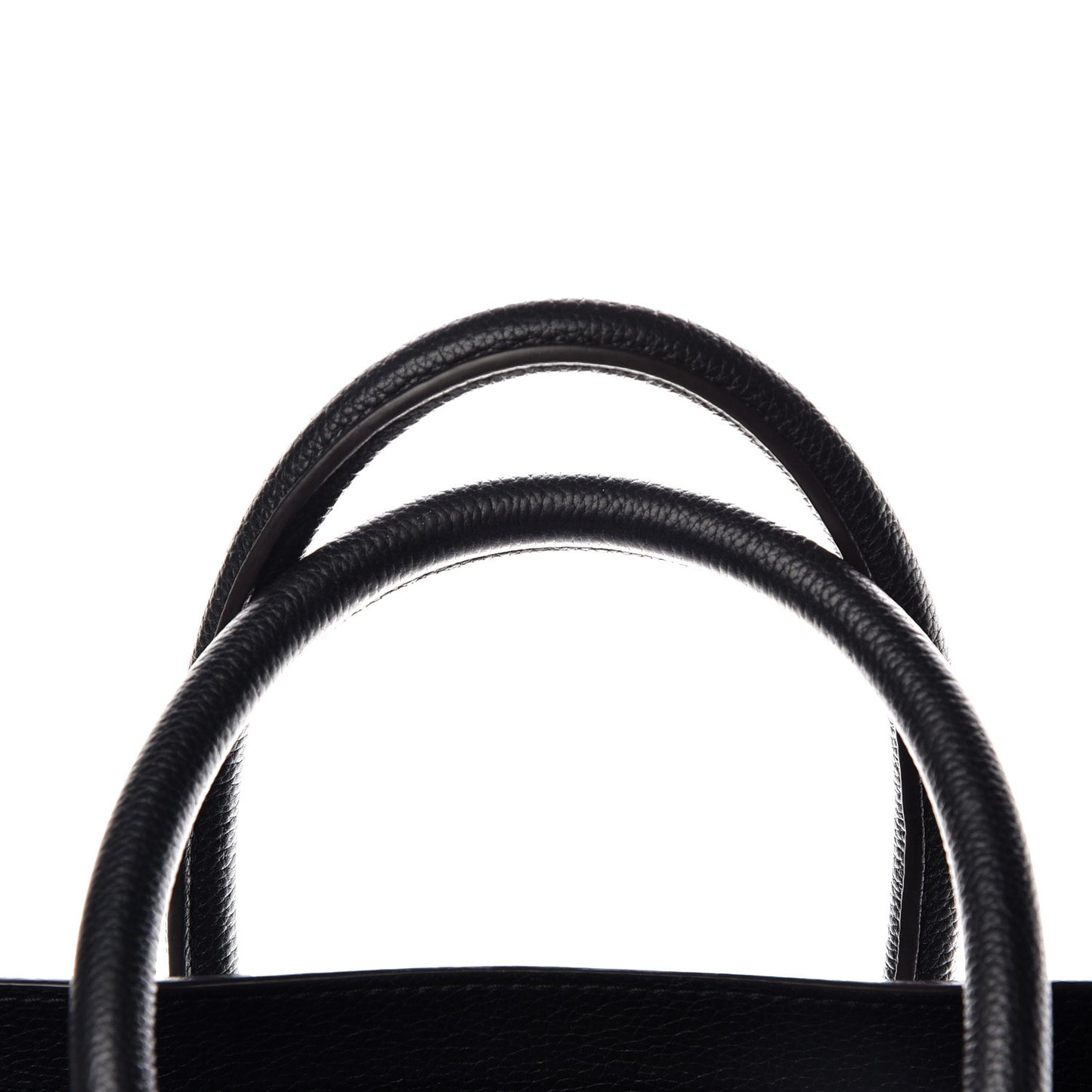 Drummed Calfskin Mini Luggage Black