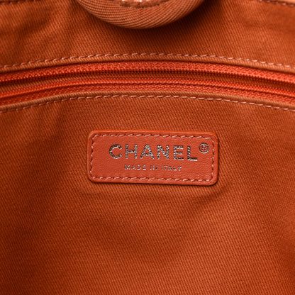 Chanel Lurex Boucle Small Deauville Tote Light Orange 6 of 11