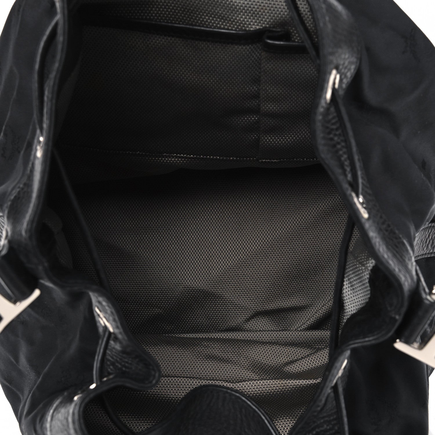 MCM Nylon Monogram Bucket Black 5 of 13