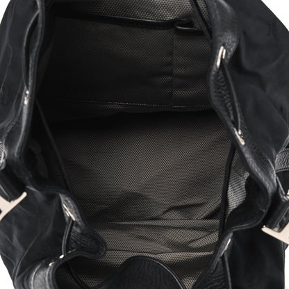 MCM Nylon Monogram Bucket Black 5 of 13