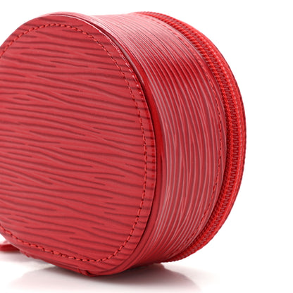 Louis Vuitton Epi Ecrin Bijoux 8cm Jewelry Box Case Castillan Red 7 of 8