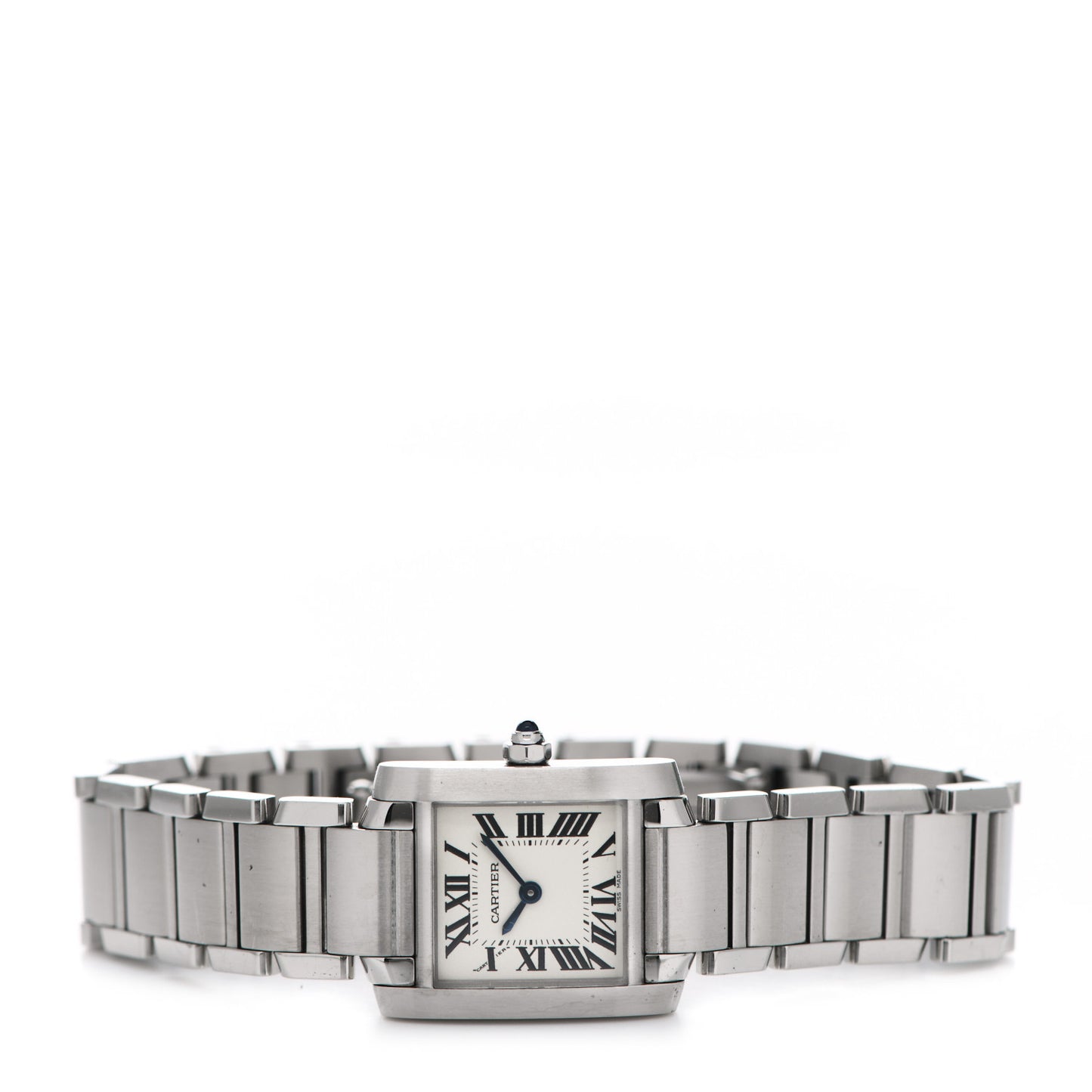 Stainless Steel 20mm Tank Francaise Quartz Watch