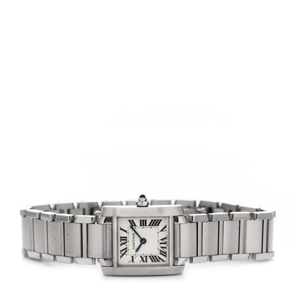 Cartier Stainless Steel 20mm Tank Francaise Quartz Watch 2 of 5