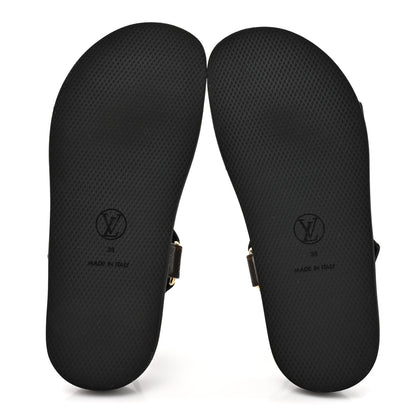 Louis Vuitton Monogram LV Sunset Comfort Flat Sandals 38 Cacao Brown 5 of 11