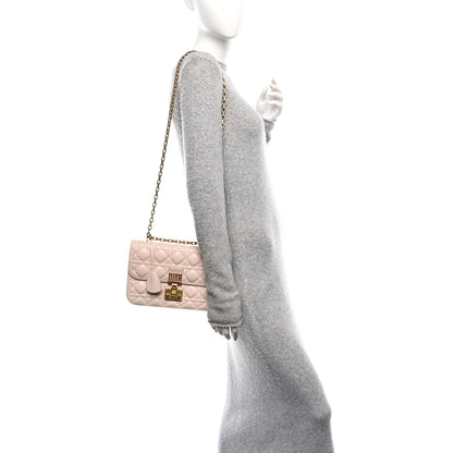 Christian Dior Lambskin Cannage Large Dioraddict Flap Rose Poudre 3 of 10