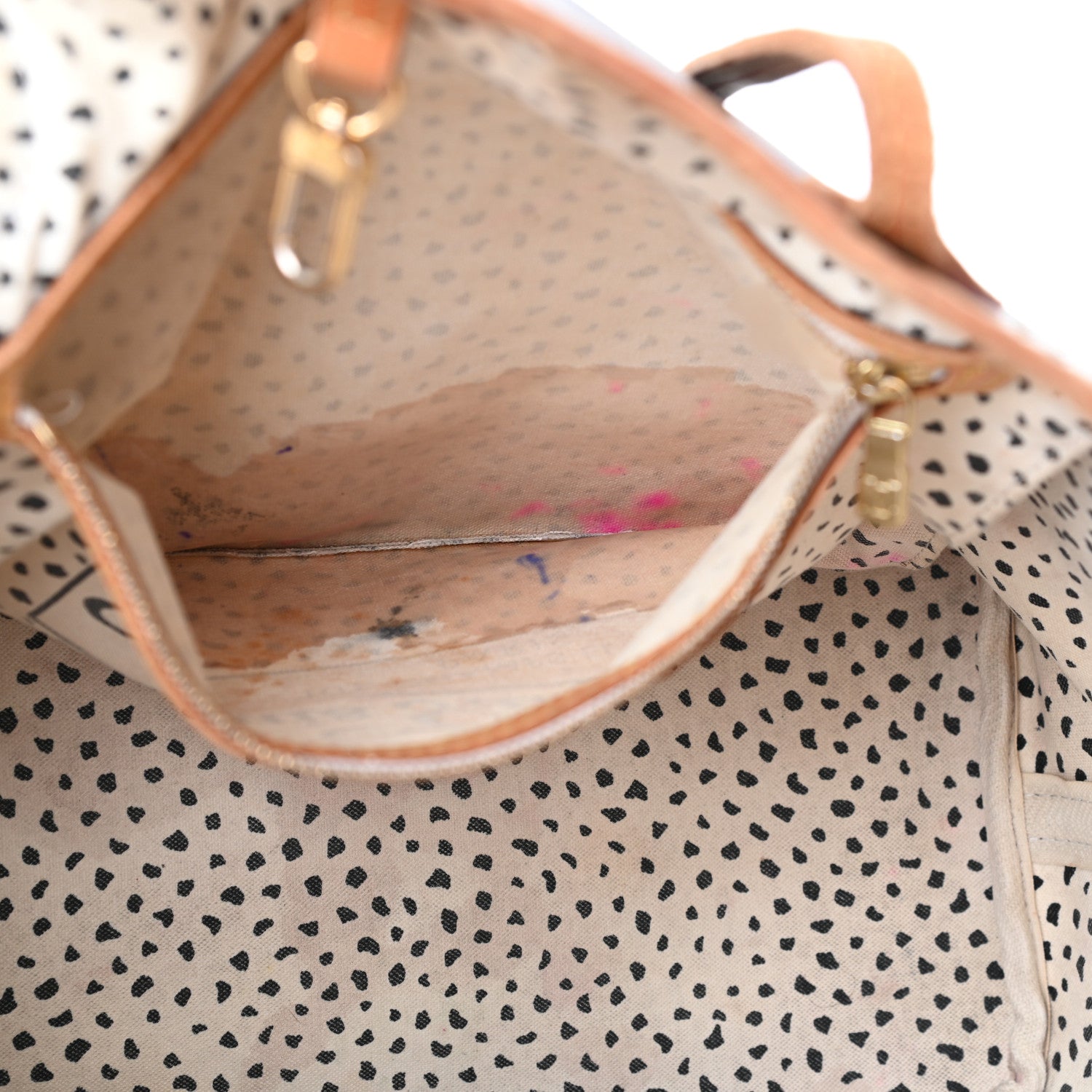 Louis Vuitton Monogram Kusama Waves Neverfull MM White 9 of 15