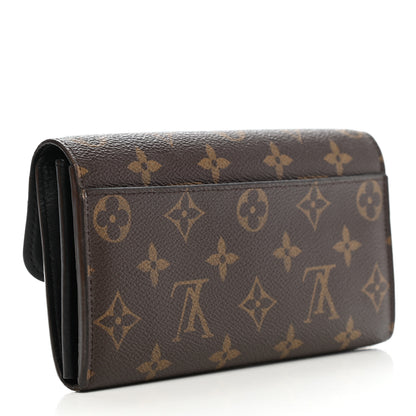 Louis Vuitton Monogram Flower Lock Long Wallet Black 3 of 9