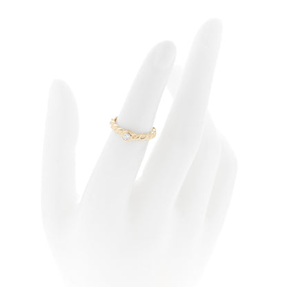 Tiffany 18K Yellow Gold Diamond Twisted Rope Ring 48 4.5 2 of 4