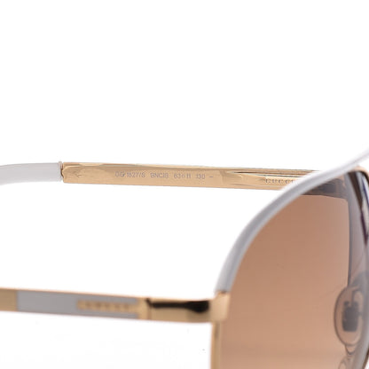 Gucci Aviator Sunglasses 1827/S White Gold 5 of 6