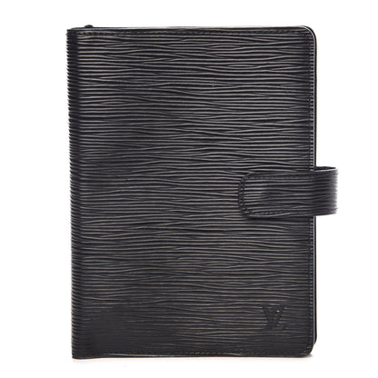 Louis Vuitton Epi Medium Ring Agenda Cover Black 1 of 10