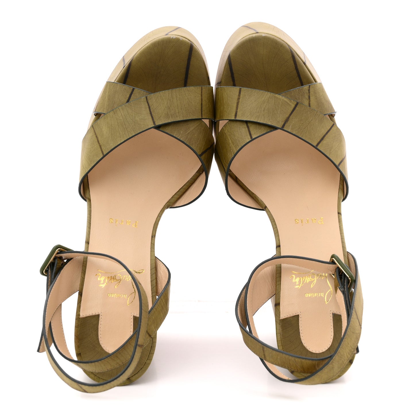 Cario Leaf Super Mariza 130 Sandals 40 Kaki