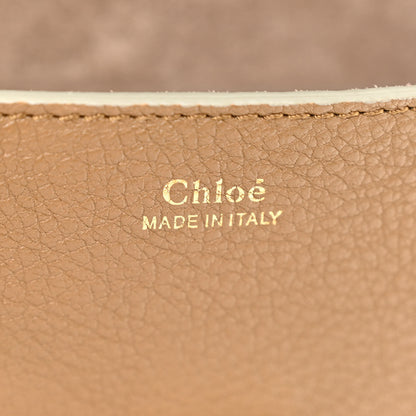 Chloe Grained Calfskin Lambskin Mini Bi-Color Drew Shoulder Bag Brown 6 of 9