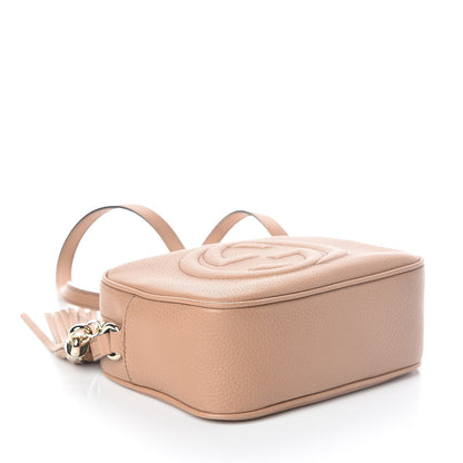 Gucci Pebbled Calfskin Small Soho Disco Bag Camelia 4 of 9