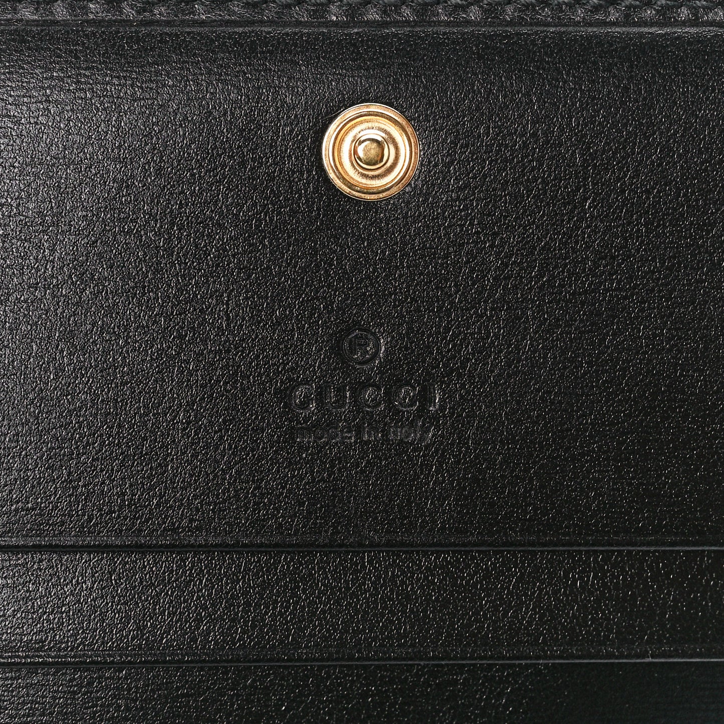 Boarded Plutone Calfskin Horsebit 1955 Card Case Wallet Black