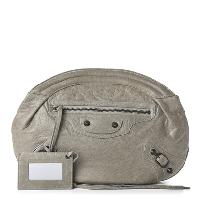 Balenciaga Chevre Classic Hardware Oval Clutch Praline 1 of 10
