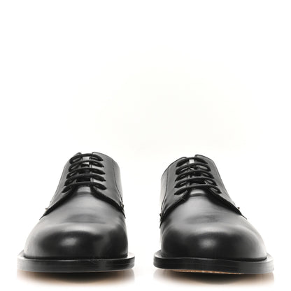Valentino Garavani Calfskin Womens Derby Loafers 38.5 Black 3 of 9