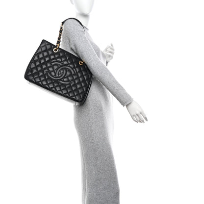 Chanel Caviar Quilted Grand Shopping Tote GST Black 2 of 11