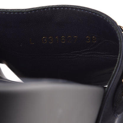 Chanel Canvas Chain Flat Sandals 38 Marine 10 of 11