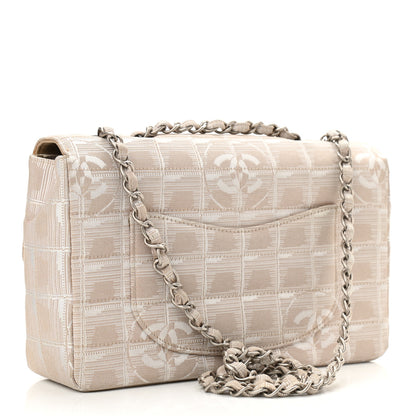Chanel Nylon Medium Travel Flap Light Beige 3 of 12