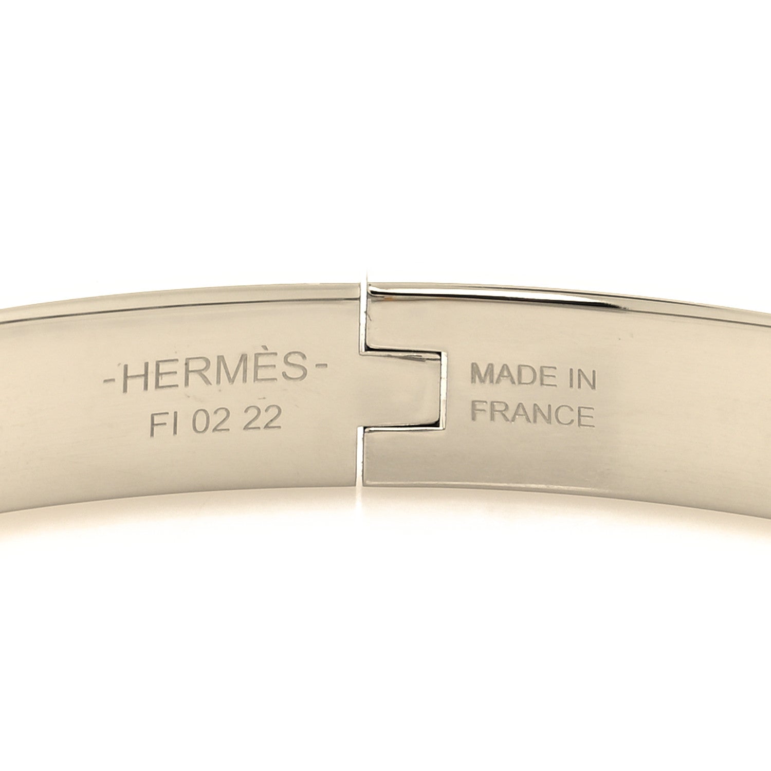 Hermes Enamel Mini Farandole Clic Chaine D'Ancre Bracelet Platine White 5 of 6