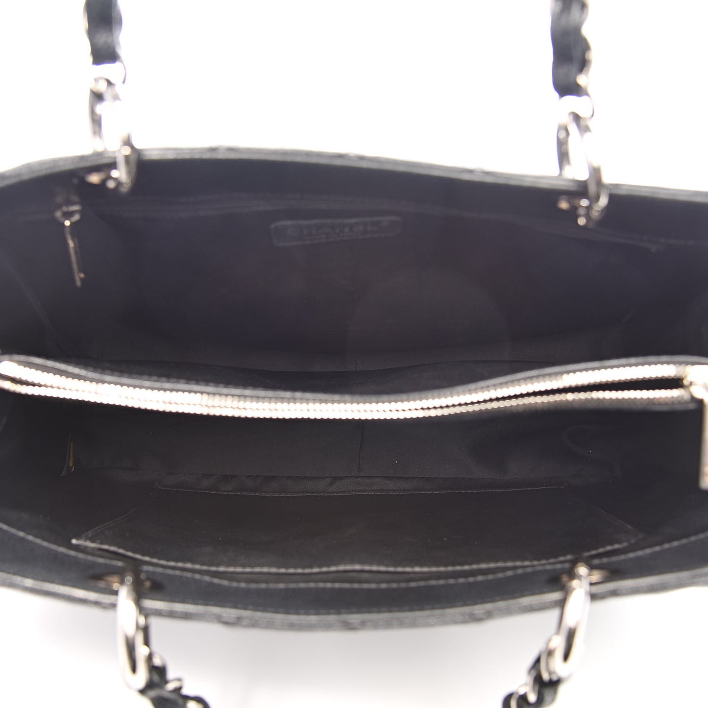 Caviar Quilted Grand Shopping Tote GST Black