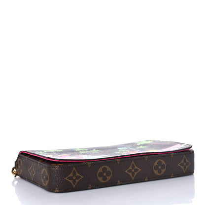 Louis Vuitton Monogram 2021 Christmas Animation Hollywood Pochette Felicie Chain Wallet Fuchsia 5 of 10