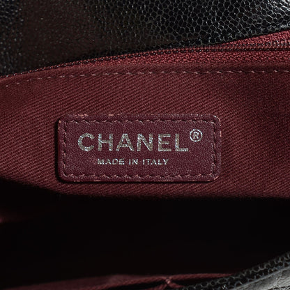 Chanel Crumpled Grained Calfskin CC Crave Jumbo Flap Black 7 of 9