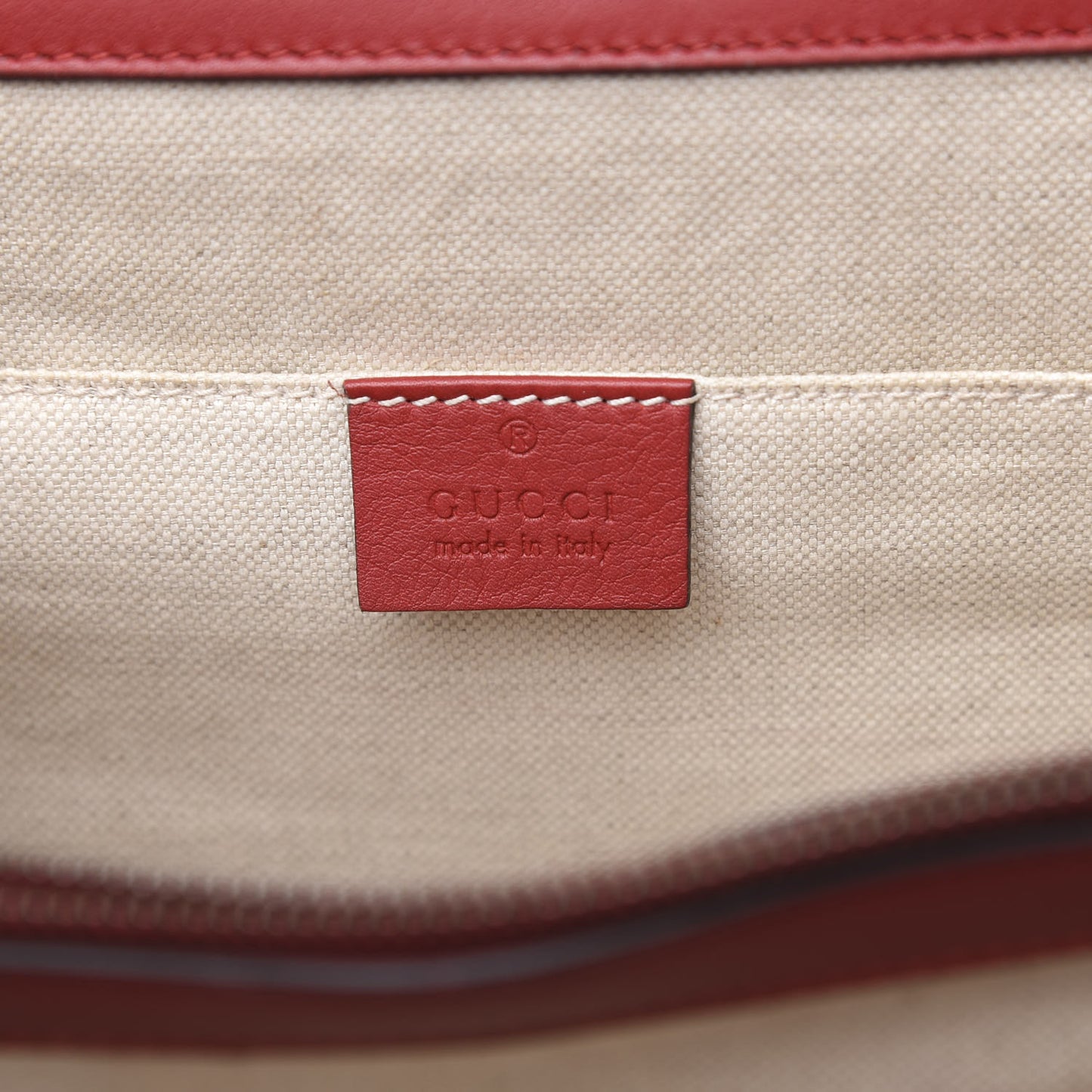 Moon Calfskin Web Large Dionysus Bamboo Top Handle Bag Hibiscus Red