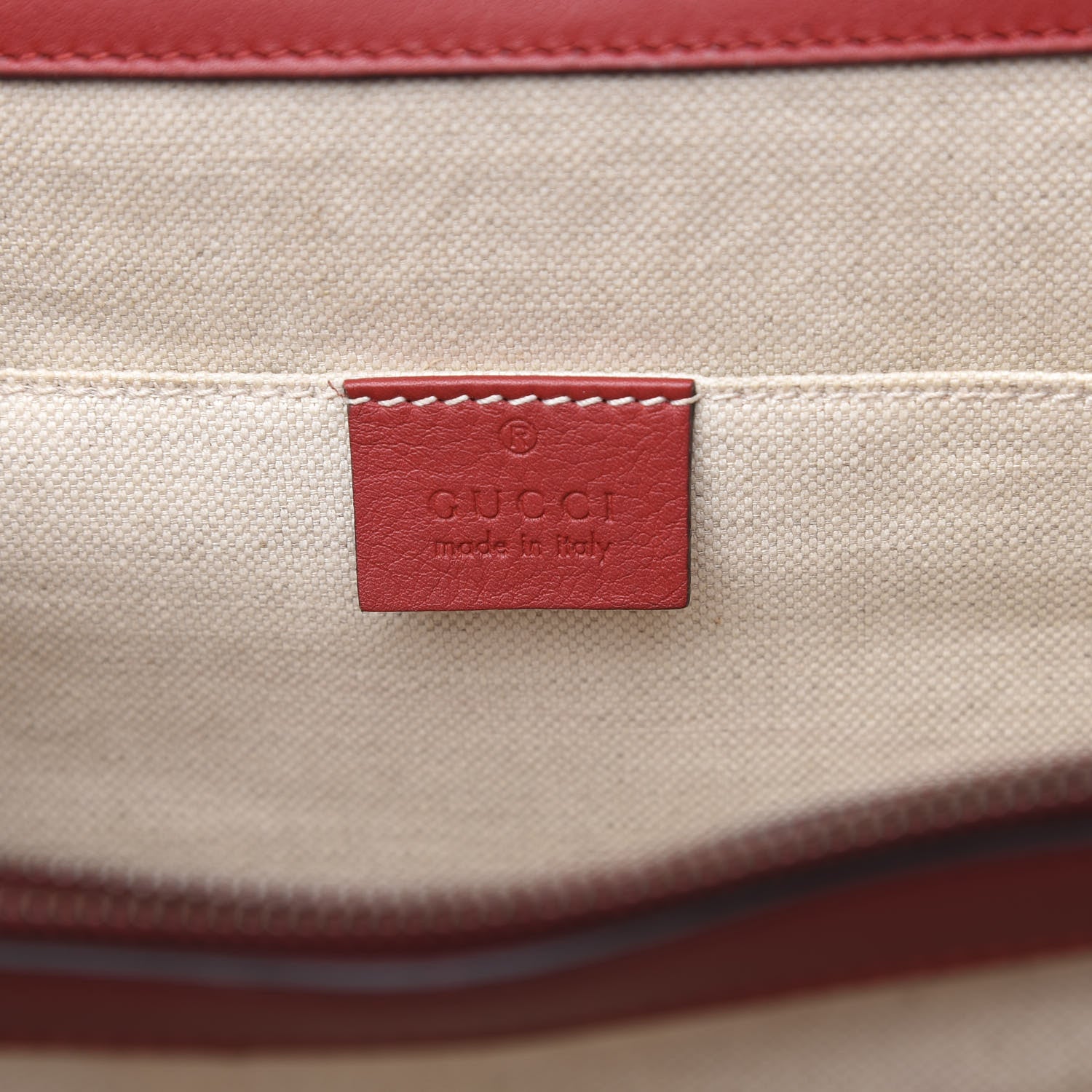 Gucci Moon Calfskin Web Large Dionysus Bamboo Top Handle Bag Hibiscus Red 8 of 18