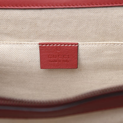 Gucci Moon Calfskin Web Large Dionysus Bamboo Top Handle Bag Hibiscus Red 8 of 18