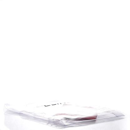 Celine Plastic Bag with Cloudy Lambskin Solo Zip Pouch Clutch Pink 4 of 8