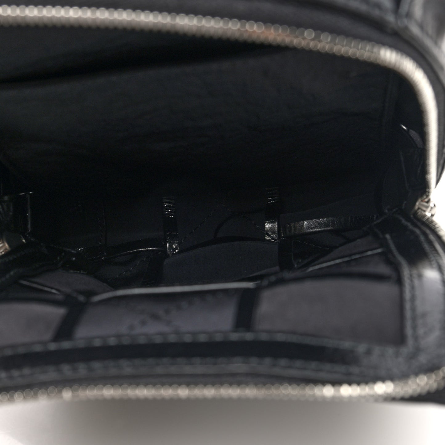Paper Calfskin Intreccio Mini Cassette Sling Bag Black