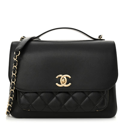 Chanel Caviar Quilted Large Business Affinity Flap Black 1 of 12