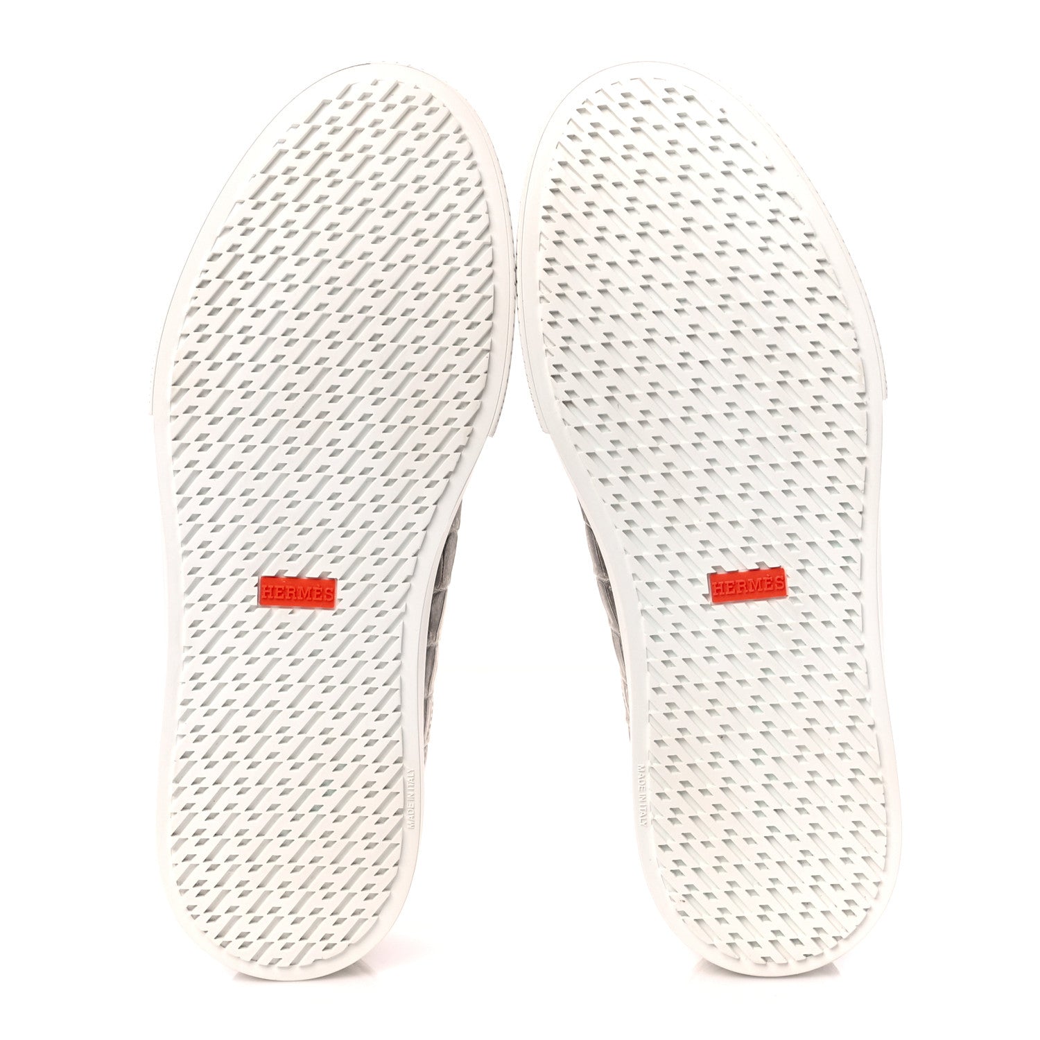 Hermes Matte Niloticus Crocodile Himalaya Mens Day Sneaker 43.5 Blanc 5 of 11