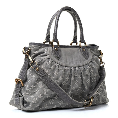 Louis Vuitton Denim Neo Cabby MM Grey 2 of 4