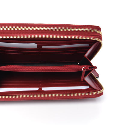 Gucci Microguccissima Zip Around Top Handle Travel Wallet Red 9 of 10