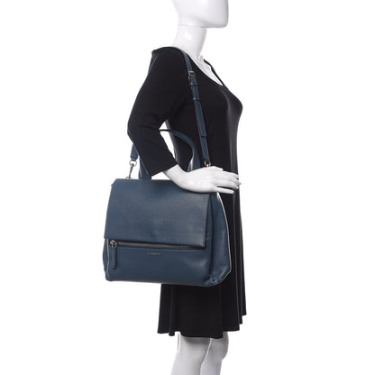 Givenchy Grained Calfskin Medium Pandora Pure Flap Bag Blue Mineral 2 of 12
