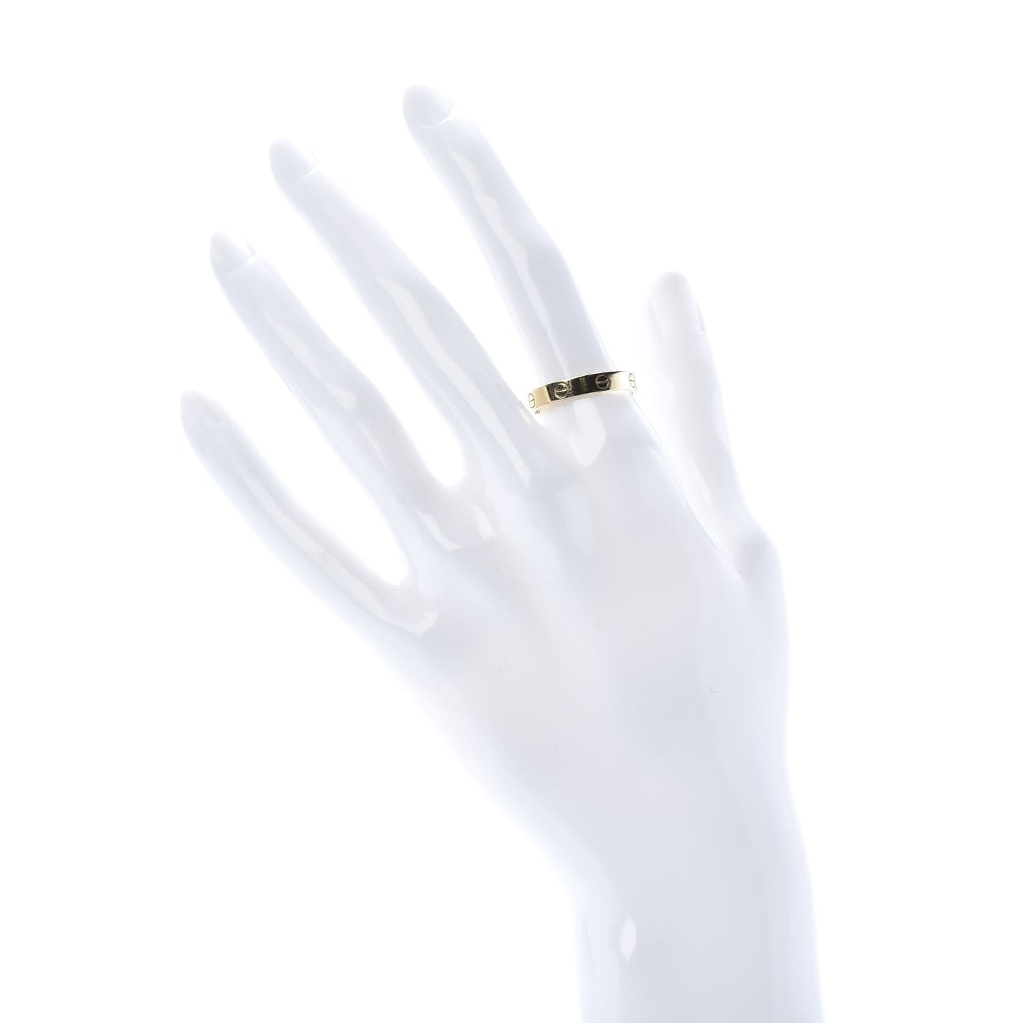 18K Yellow Gold 3.5mm LOVE Wedding Band Ring 58 8.5